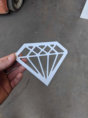 Diamond Badge- White