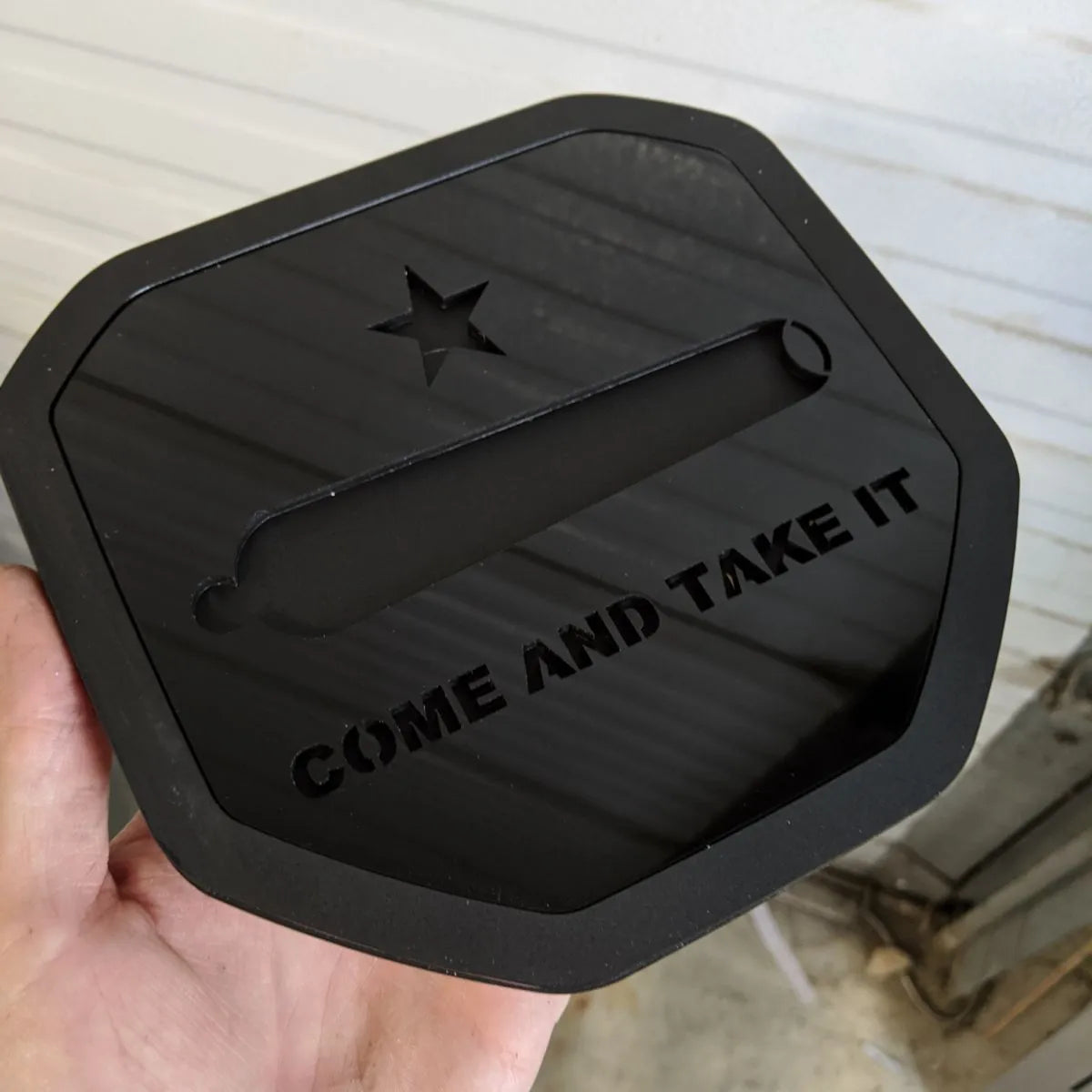 Come and Take It Badge - Fits 2019+ (5th Gen) Dodge® Ram® Tailgate -1500, 2500, 3500 - Black and Matte Black