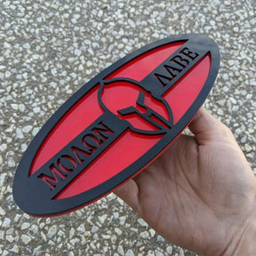 Badge Molon Labe - Compatible avec la calandre ou le hayon F150® 2015-2019 - Choisissez vos couleurs