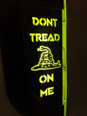 LED Don't Tread On Me Fender Badge Set - Fits 2017-2022 Ford® F250®, F350®, F450® - Black