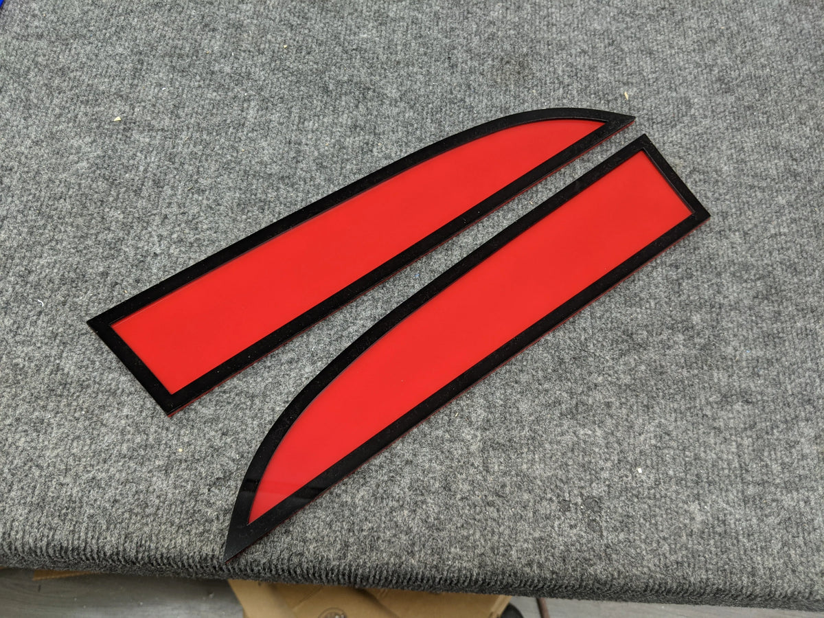 Border Badges - Fits 2011-2016 Super Duty® - Black on Red