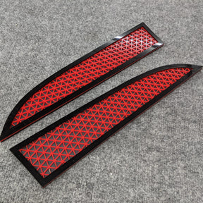 Triangle Mesh Badges - Fits 2011-2016 Super Duty® - Black/Red/Matte Black