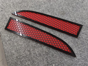 Triangle Mesh Badges - Fits 2011-2016 Super Duty® - Black/Red/Matte Black