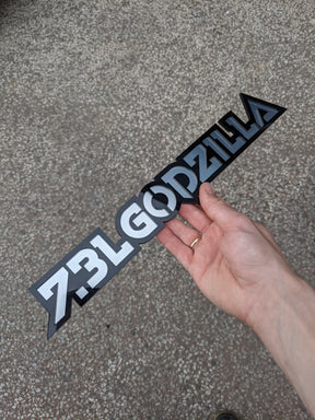 7.3L Godzilla Badges - Universal Fit - Pair