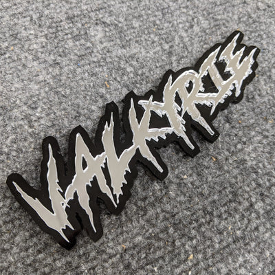 Custom Text Vehicle Badge - Drip Font - Dual Layer - Multiple Colors Choices Available