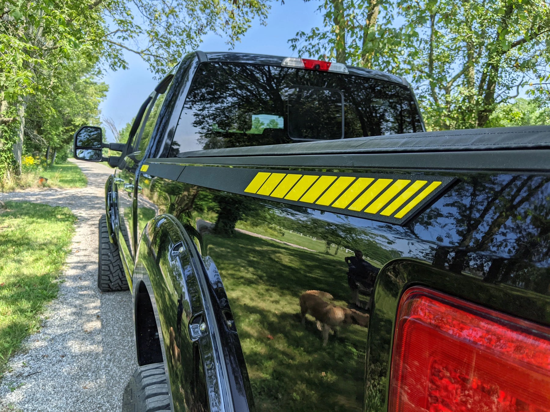 Line Style Truck Skins Package - Fits 2017 - 2022 Super Duty - Textured Black