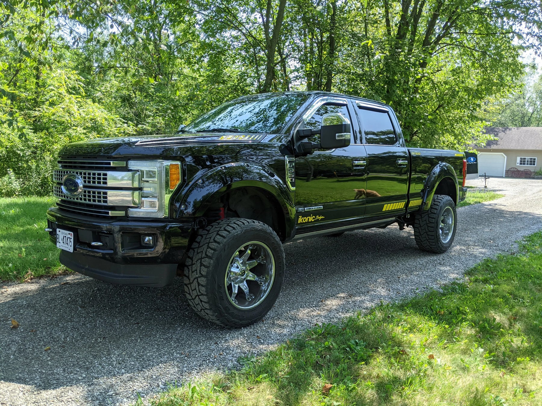 Line Style Truck Skins Package - Fits 2017 - 2022 Super Duty - Textured Black