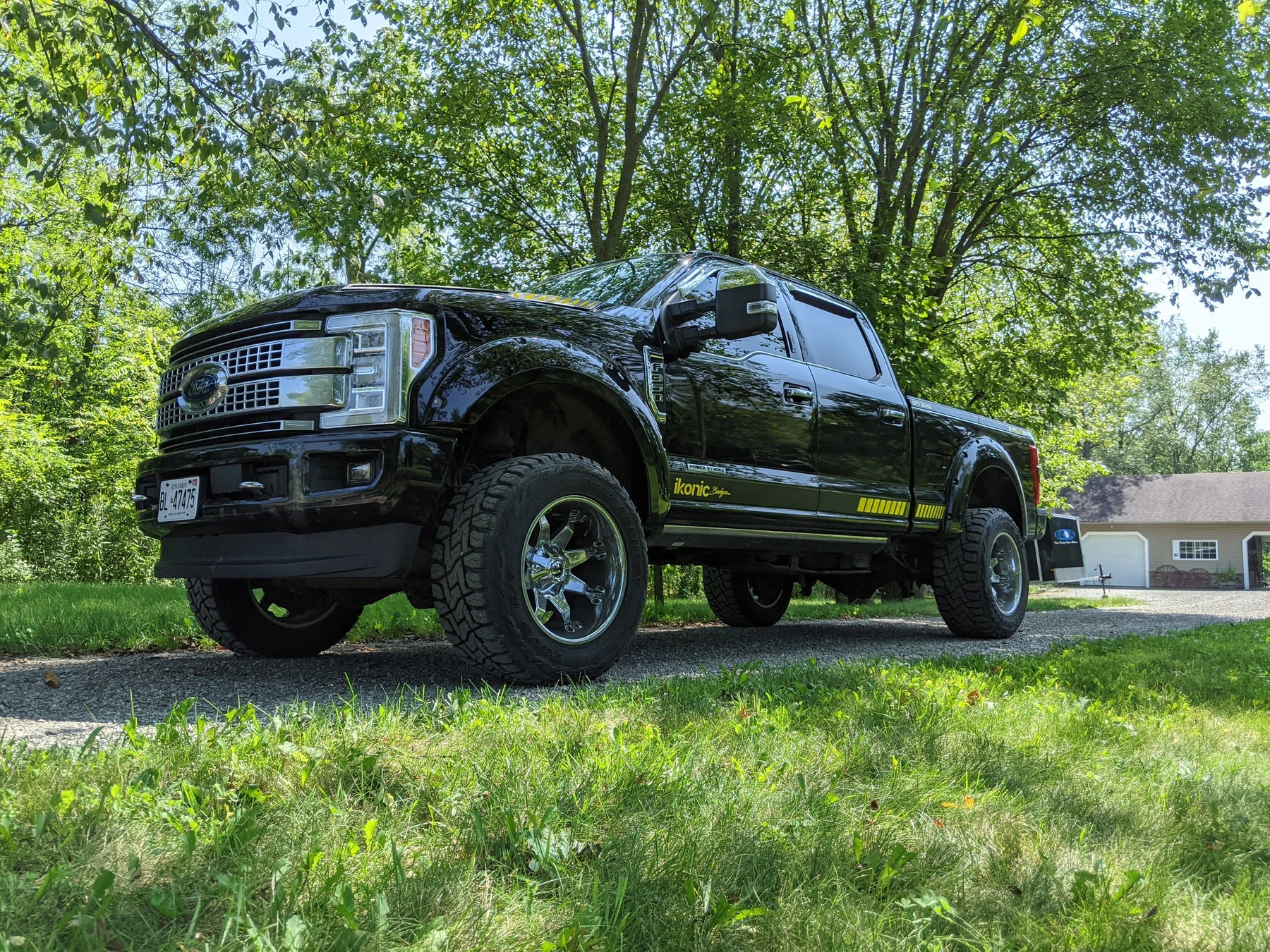 Line Style Truck Skins Package - Fits 2017 - 2022 Super Duty - Textured Black