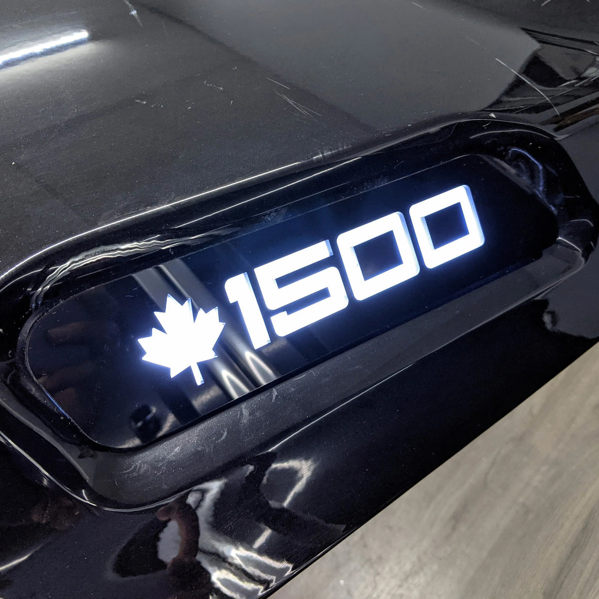 Maple Leaf Canada LED Hood Badges - Fits 2019-2025 Ram 1500® - Multiple Colors Available