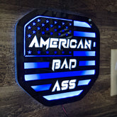 LED American Bad Ass Badge - Fits 2019+ (5th Gen) Dodge® Ram® Tailgate -1500, 2500, 3500