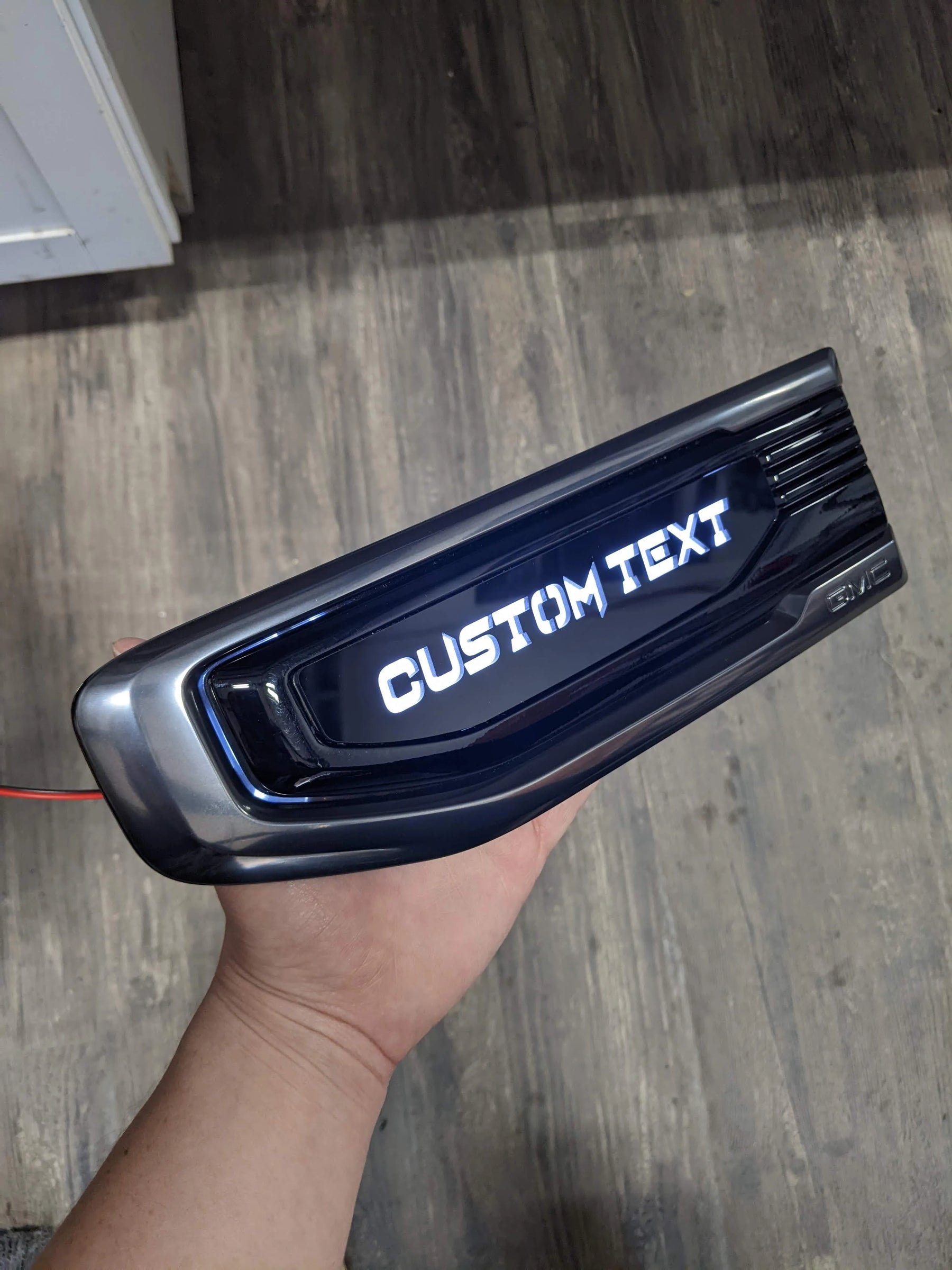 Custom Text - LED OEM Modified Fender Badge Set - Fits 2019-2023 GMC 1500 - Multiple Colors Available