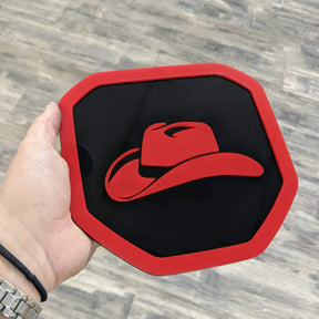 Cowboy Hat Badge - Fits 2019+ (5th Gen) Dodge® Ram® Tailgate -1500, 2500, 3500