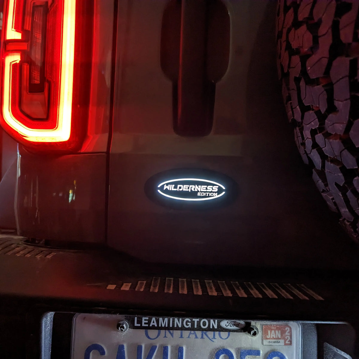 Remplacement ovale à LED - Badge d'édition personnalisée illuminé - Compatible avec Bronco® 2021+