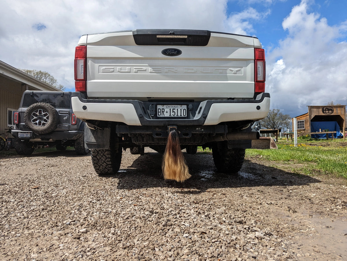 Pony Tail Hitch Cover -12" Long - Multi Color