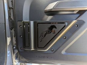 Door Storage Pocket Pair - Style 1 - Tribal Horse Design - Fits 2021+ Bronco® - Multiple Colors Available