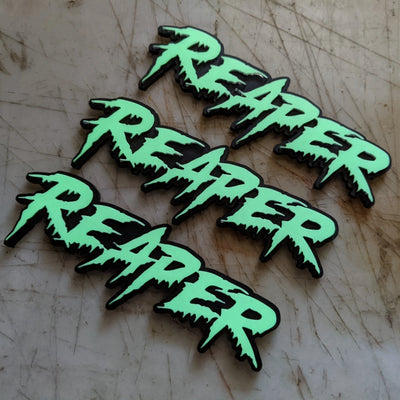 Custom Text Vehicle Badge - Drip Font - Dual Layer - Multiple Colors Choices Available